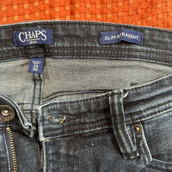 CHAPS Men’s Flat Front Denim Jeans Size: 34X30 Retails: $59 - Picture 10 of 11